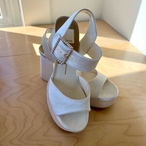 Dolce Vita Women's Pearl Ankle-Strap Two-Piece Platform Sandals